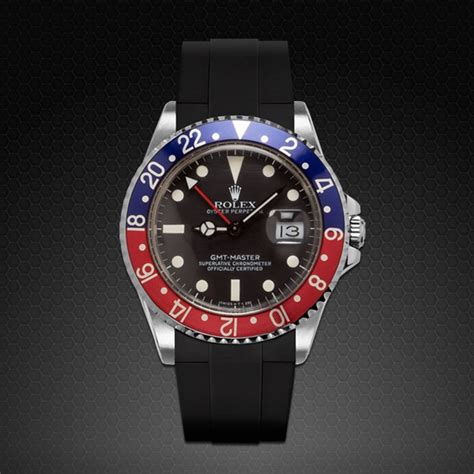 rolex pepsi rubber strap|19mm rolex rubber watch strap.